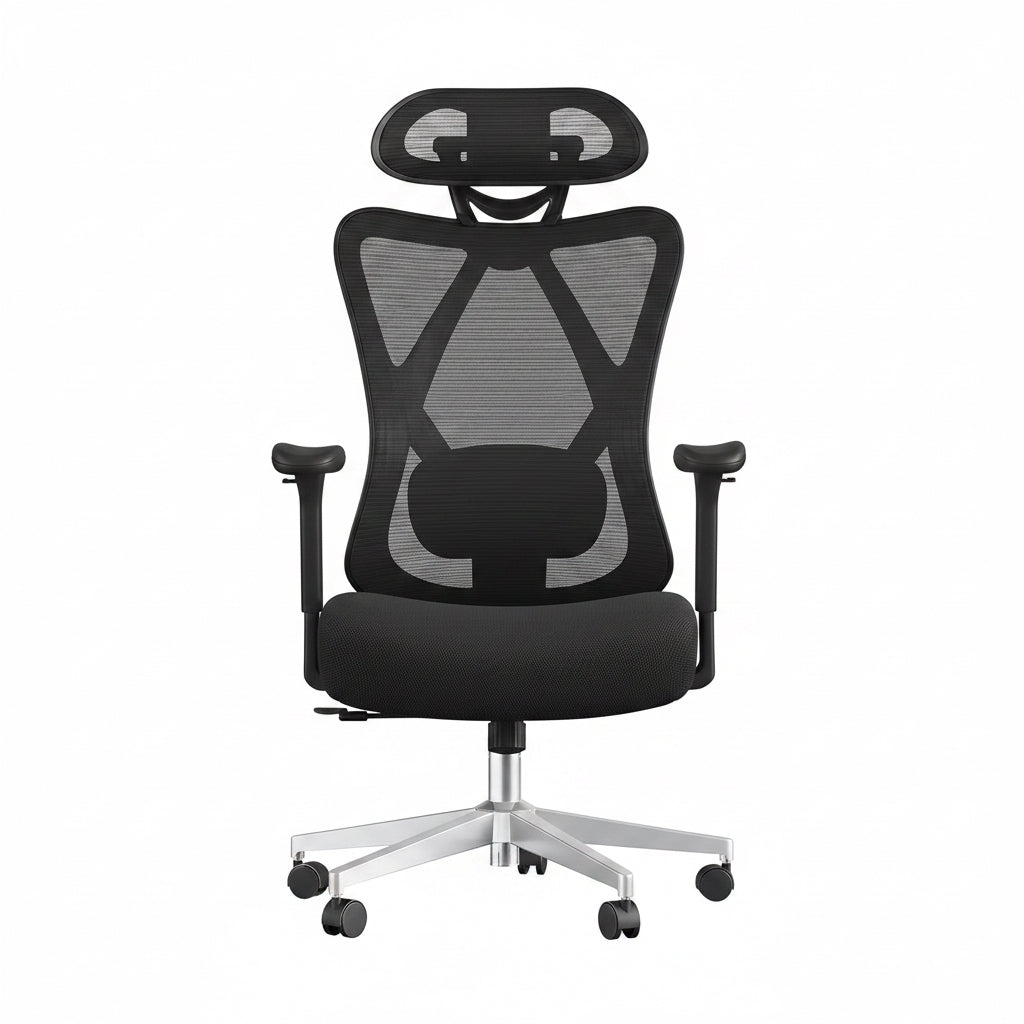 SONGMICS Bürostuhl, Ergonomischer Schreibtischstuhl, 150 Kg | Computerstuhl, Netzstuhl, Verstellbare Lendenstütze Und Kopfstütze, Bis 150 Kg Belastbar, OBN063B01