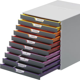 Durable Varicolor Schubladenbox A4, 7 Fächer, Mehrfarbig, 760727