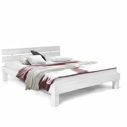 Massivholzbett Pumba Holzbett Doppelbett, Material Massivholz, Made in Germany, 160 X 200 Cm, Eichefarbig, Standardhöhe