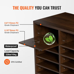 VEVOR Briefablage 24 Fächer Organizer Aus MDF, Dokumentenablage Vintage Braun 737 X 305 X 620 Mm, Ablagefächer Desktop-Aktenhalter Dokumentenlager, Dokumentenhalter Zu Hause, Im Büro, Im Klassen Usw.