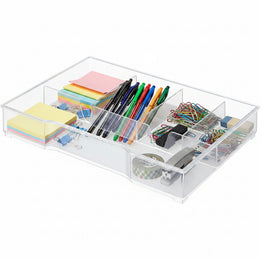 Leitz CUBE Schubladenbox Mit 4 Schubladen, Weiß/Grau, A4, Inkl. Transparentem Schubladeneinsatz, WOW, 52132001