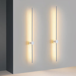 ZMH Wandlampe Led Wandleuchte Innen - 100CM Lang Schwarz Flurlampe Modern Design Wohnzimmer Wandbeleuchtung Warmweiß 3000K Indirekt Küche Beleuchtung Für Schlafzimmer Flur Treppenhaus Bett