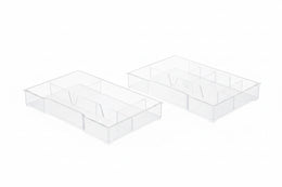 Leitz CUBE Schubladenbox Mit 4 Schubladen, Weiß/Grau, A4, Inkl. Transparentem Schubladeneinsatz, WOW, 52132001