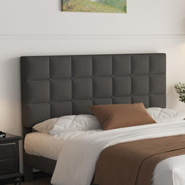 Polsterbett 140X200Cm Doppelbett, Bettrahmen Mit Kopfteil Und Lattenrost, Höhe 30 Cm Bettgestell, Dunkelgrau