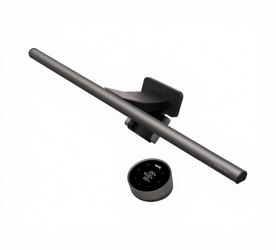 Benq Screenbar Halo 2 – LED Monitorlampe Mit Kabellosem Controller, Blendfreiem Licht, Einstellbarer Helligkeit & Farbtemperatur, Augenschonend, Usb-Betrieben