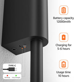 2 Stück LED Innen-Wandleuchte Mit Akku Schwarz, Touch, Fernbedienung Mit Timer & Schalter 100Cm 9W, Dimmbare Batteriebetriebene Wandlampe Für Wohnzimmer, Schlafzimmer Und Flur