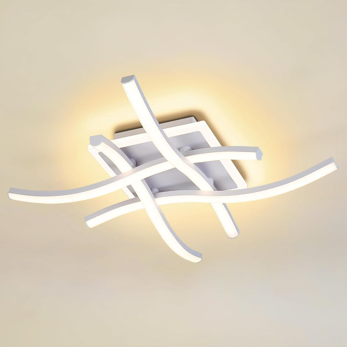 4760708 LED Deckenleuchte Moderne 21W, 3000K/4500K/6500K Deckenlampe LED 2100Lm CRI≥80, LED Lampe Für Wohnzimmer, Schlafzimmer, Büro, Küche Und Flur Mit Memory Funktion Schwarz