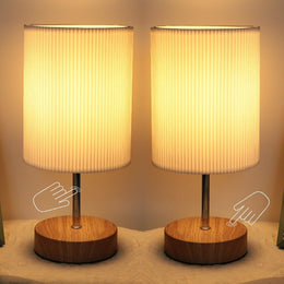 Hslighting Nachttischlampe Touch Dimmbar: Tischlampe Touch Dimmbare Glühbirne 3 Helligkeitsstufen Einstellbar Schreibtischlampe Minimalistische Für Lesen Wohnzimme