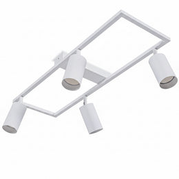Deckenstrahler LED Schwarz - Deckenstrahler 6 Flammig - LED Deckenleuchte Schwenkbar - GU10 Deckenlampe Spot - Spotlight Lampe Modern - Strahler Deckenspot Für Küche, (6 Flammig, Schwarz)