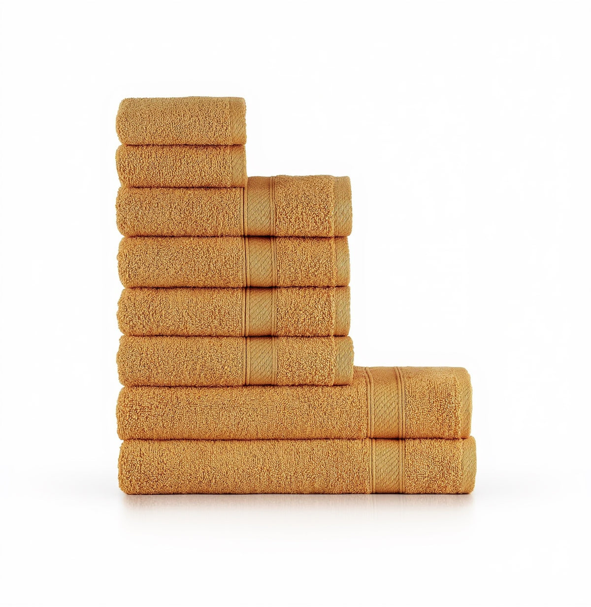 Handtücher Set Grau 8-TLG / 2 Badetücher 70X140 + 4 Handtücher 50X90 + 2 Gästehandtücher 30X50 - Handtuch Mit Aufhänger Baumwolle Saugfähige Weiche Luxus Duschhandtücher - Anthrazit