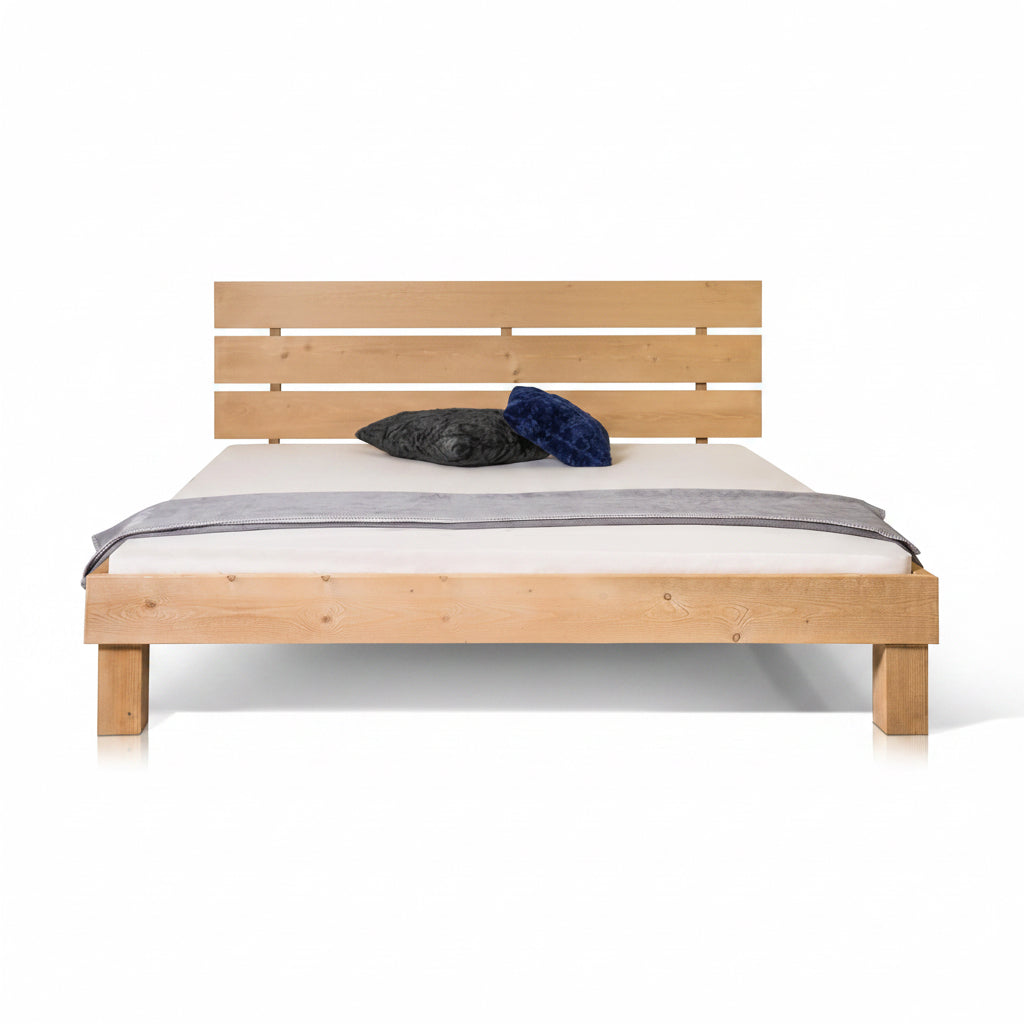 Massivholzbett Pumba Holzbett Doppelbett, Material Massivholz, Made in Germany, 160 X 200 Cm, Eichefarbig, Standardhöhe
