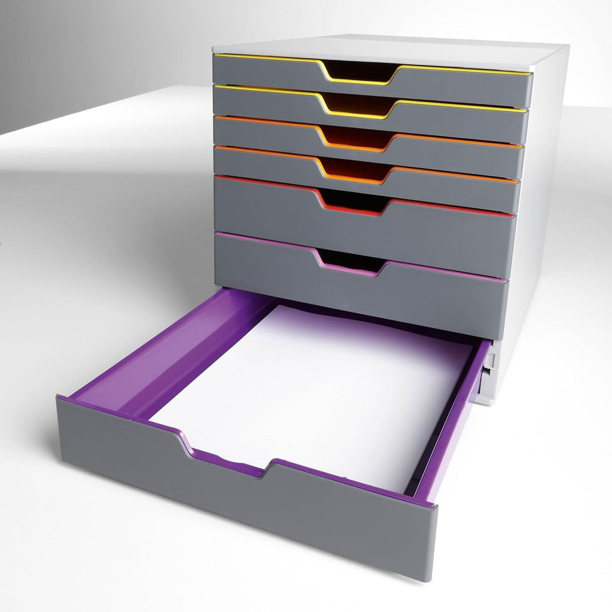 Durable Varicolor Schubladenbox A4, 7 Fächer, Mehrfarbig, 760727