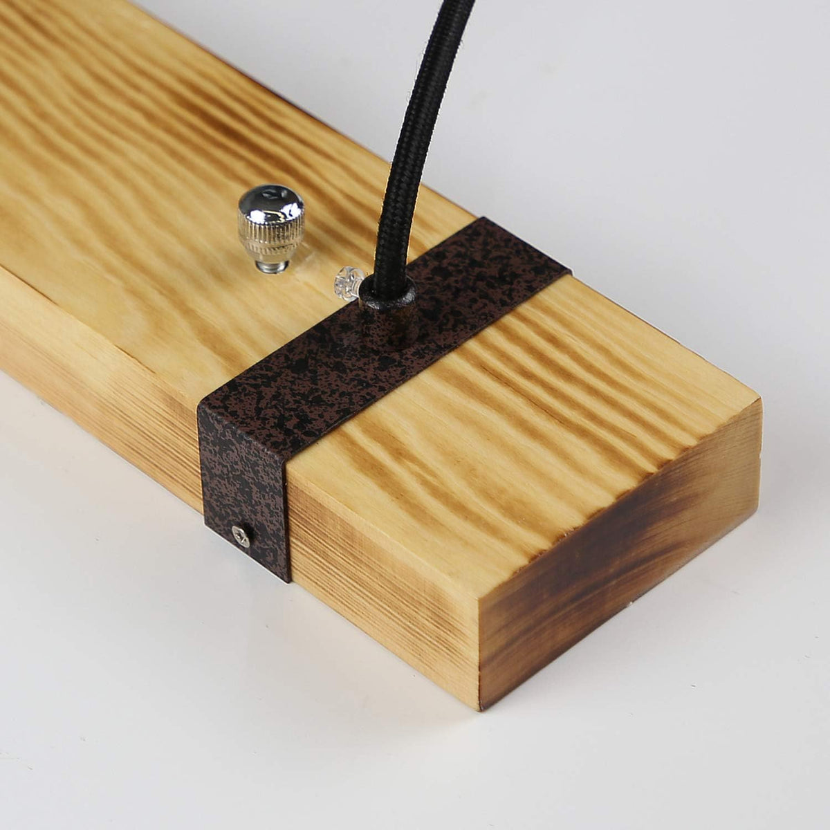 GBLY Vintage Pendelleuchte Holz Esstischlampe Retro Hängeleuchte Mit 80CM Holzbalken 4 X E27 Max. 25 Watt Hängelampe Industrial Pendellampe Für Esszimmer Küche Wohnzimmer Bar Restaurant