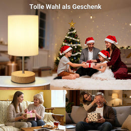 Hslighting Nachttischlampe Touch Dimmbar: Tischlampe Touch Dimmbare Glühbirne 3 Helligkeitsstufen Einstellbar Schreibtischlampe Minimalistische Für Lesen Wohnzimme
