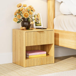 Nachttisch Eiche, Kleiner Nachtschrank Mit Schublade, Holz Nachttische Für Kinder, Nachtkommode 41X39X28 Cm, Beistelltisch Für Schlafzimmer,Wohnzimmer,Büro,Dunkle Eiche