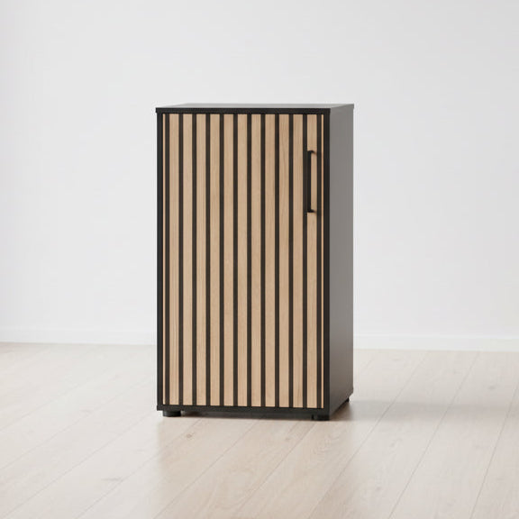 Schildmeyer Aktenschrank Hank 158268, Schwarzmatt/Akustikpaneel Optik, 51 X 41 X 83,6 Cm