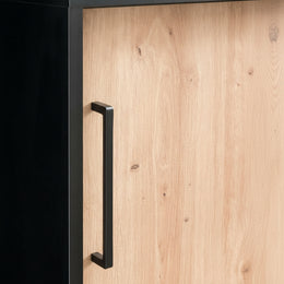 Schildmeyer Aktenschrank Aino 701867, Artisan Eiche Dekor/Schwarz Matt, 100 X 41 X 83,6 Cm