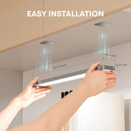 LROLTEF Schrankbeleuchtung Led Lampe Mit Bewegungsmelder - 21Cm 1500Mah Unterbauleuchte Küche Licht Aufladbar Mit Sensor - Dimmbar Schranklicht Treppenlicht - Vitrinenbeleuchtung Magnetische | 2 Stück