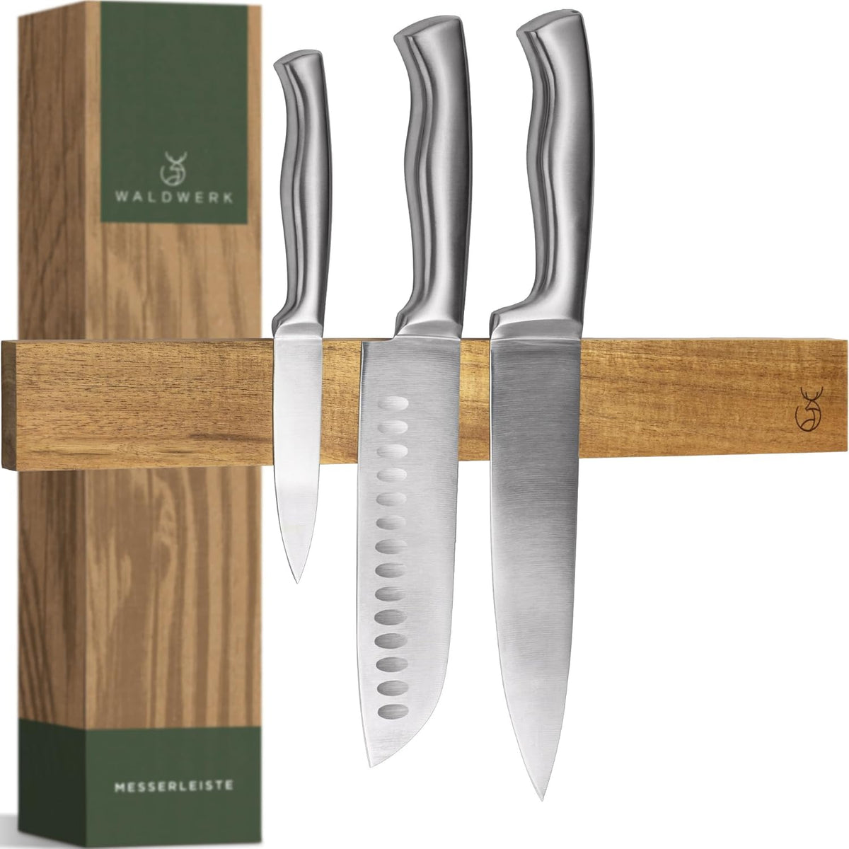 WALDWERK Küchenhelfer Set Aus Holz - 9-Teilig Mit Grillzange, Schneebesen, Pfannenwender, Löffel Und Nudelschöpfer - Kochutensilien