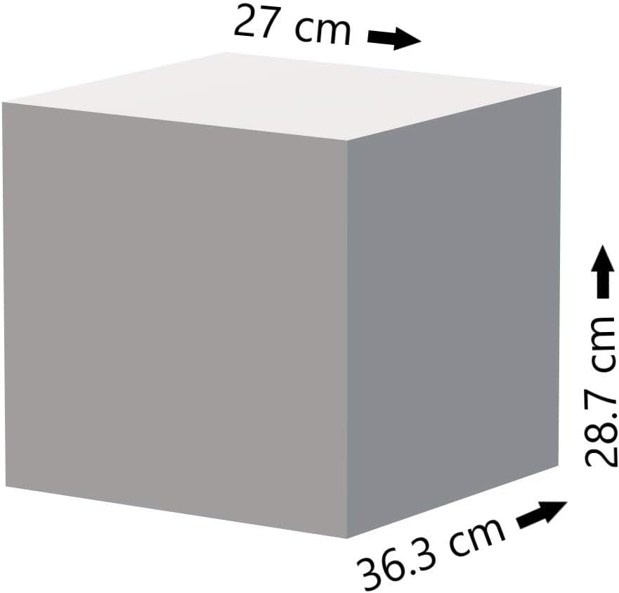 Leitz CUBE Schubladenbox Mit 4 Schubladen, Weiß/Grau, A4, Inkl. Transparentem Schubladeneinsatz, WOW, 52132001