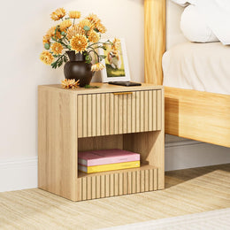Nachttisch Eiche, Kleiner Nachtschrank Mit Schublade, Holz Nachttische Für Kinder, Nachtkommode 41X39X28 Cm, Beistelltisch Für Schlafzimmer,Wohnzimmer,Büro,Dunkle Eiche